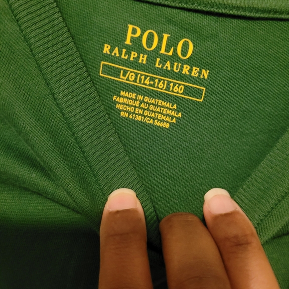 NWT- Polo Bear by Ralph Lauren Green Boys Size 14-16 - Picture 4 of 6